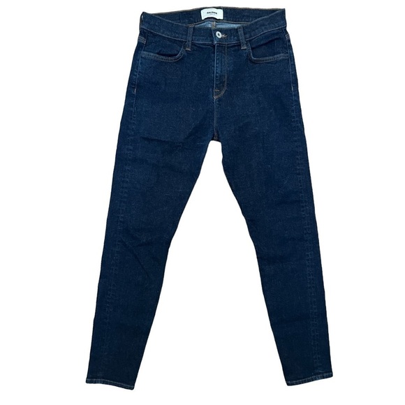 BALDWIN Karlie High Rise Cropped Dark Wash Skinny Jeans 29 - Picture 2 of 8